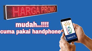 cara mudah setting running text menggunakan hp android