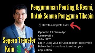 Yes..!!💪Ini Pengumuman Penting Bagi Pengguna Tikcoin🤲Segera Transfer Koin Ke Competition💲😭🚀