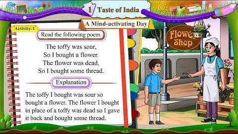 STD 6 ENGLISH SEM 2 Unit 1 Taste Of India Activity 1 ટેસ્ટ ઓફ ઈન્ડિયા