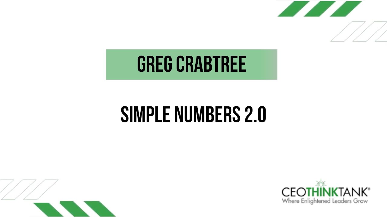 Simple numbers 2 0 greg crabtree youtube