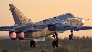 AWESOME Su-24 Military Aircraft on Military Mission Go Pro Video