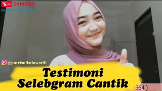 Testimoni selebgram cantik karawang