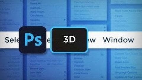 How to use 3D Menu in Adobe Photoshop | Step-by-Step Tutorial l #adobephotoshop #tutorial