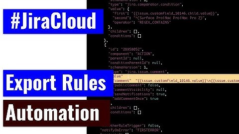 Jira Cloud Automation - Export Rules to JSON