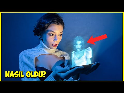 EVDE KENDİ HOLOGRAMIMI YAPTIM! (ÇILGIN HAYAT HİLELERİ)