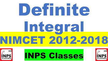 Definite Integral Shortcuts  Solutions of  NIMCET 2012 to 2018 Lecture By Nitin Agrawal INPS