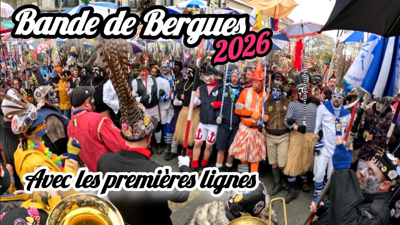 Bande de Bergues 2026 avec les premières lignes.