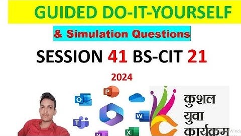 Guided Do-It-Yourself Session 41 || Bscit session 21 #kyp #doityourself #bscit #sessions #youtube