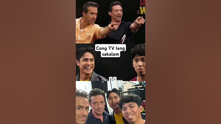 Cong tv interview dead pool and  wolverine