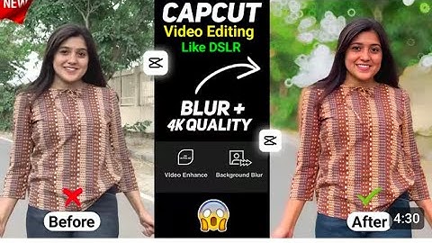 video background blur kaise kare DSLR Jaisa Effects background blur video editing app capcut video 😱