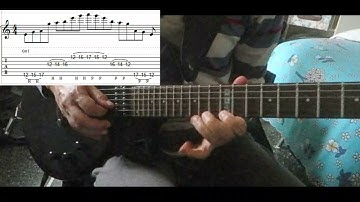 Richie Kotzen Em Pentatonic Skipping Lick (with tabs) - DP