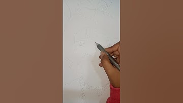 Shree Krishna drawing 🕉️ (Part-1)|| Sumedh Mudgalkar Drawing || Sumedh as Krishna 📿
