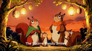 A family of squirrels preparing for the biggest winter festival