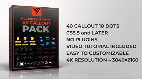 Callout Pack 4K After Effects Template Videohive 34059539
