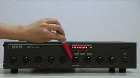 EDC1050 introduction of front panel - BXB EDC Series conference system