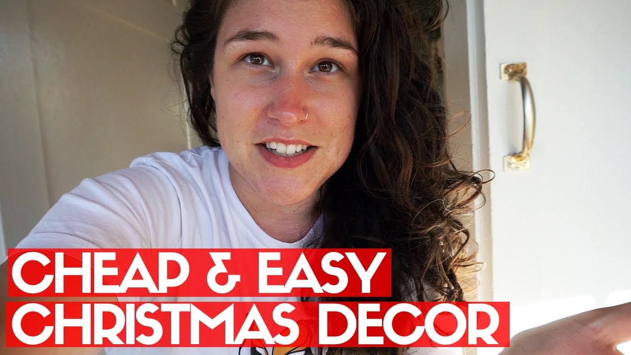 CHEAP CHRISTMAS DECORATION IDEAS - YouTube