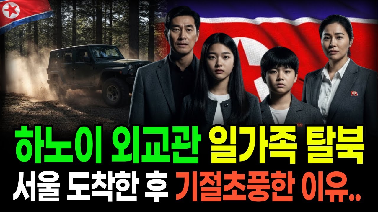 하노이 외교관 일가족 탈북, 서울 도착 후 기절초풍한 이유