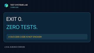 Exit 0. Zero Tests. Reject the Run.