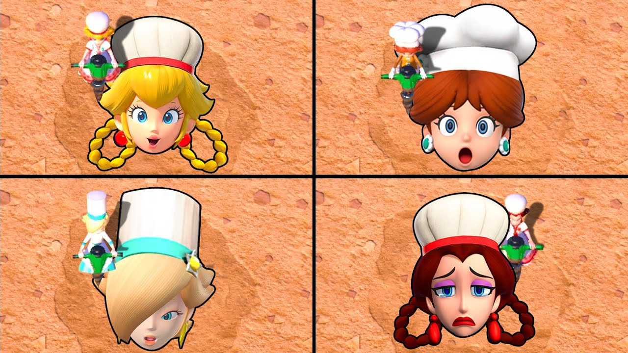 マリオパーティスーパースターズ】すべてのプリンセスと面白い時間