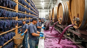 How Million Tons of Grapes Are Turned Into Luxury Wine - Wine Production Process