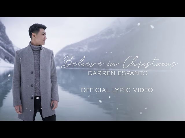 DARREN ESPANTO -Believe In Christmas lyrics class=
