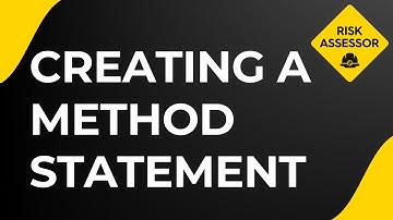 Method Statement | Risk Assessor Pro | How to create a method statement in the app