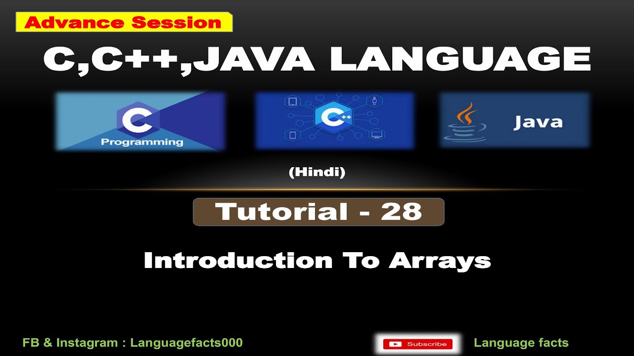 PART_ 28 Introduction to Arrays in C ||Programming in C #viral # ...
