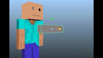 Autodesk maya Tutorial: Minecraft character Part 3 Teeth and eyes