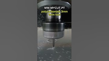 CNC CUTTING POLYCARBONATE 1MM TOOL #shorts #cnc #machine