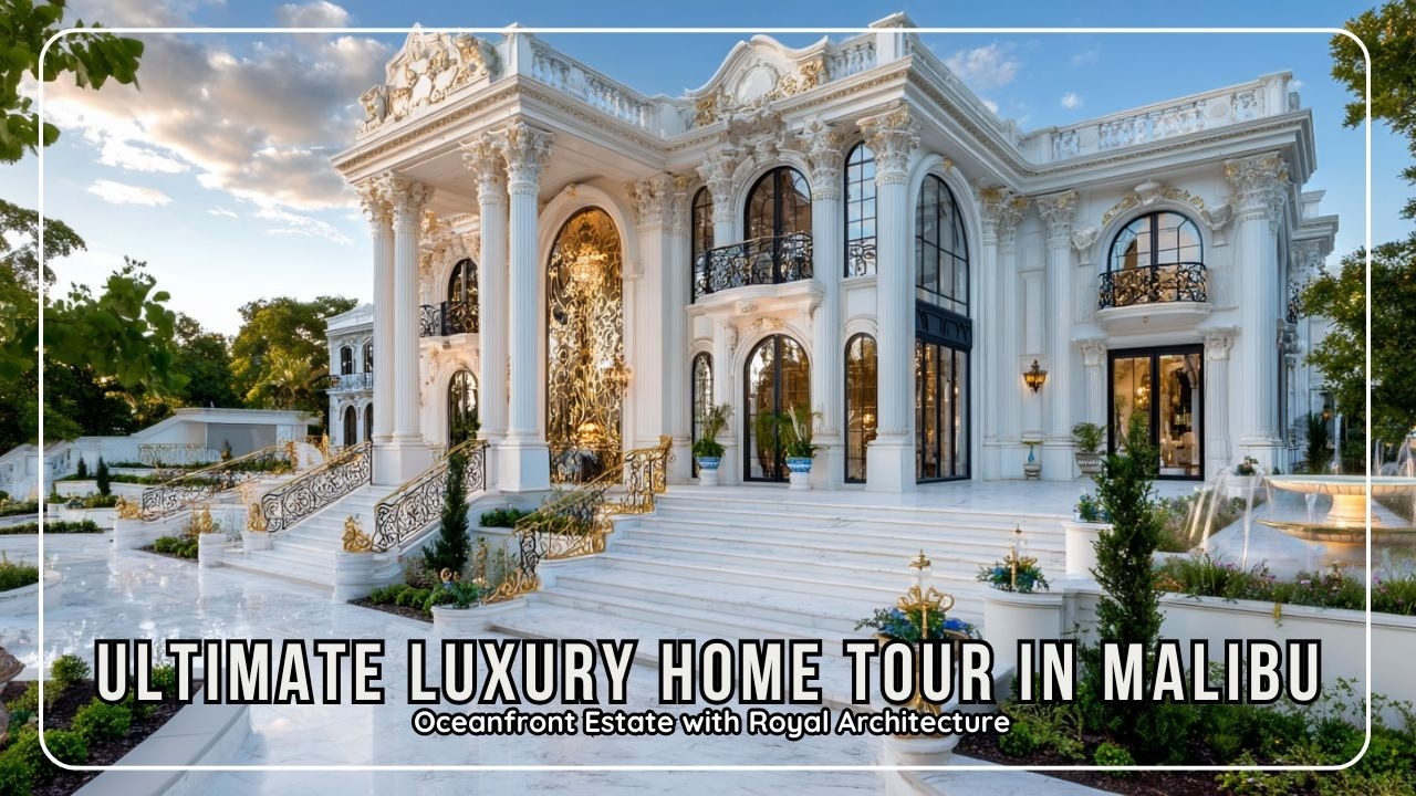 Inside a $500 Million Dream Home in Malibu 🏖️ Modern Coastal Living Meets Royal Architecture