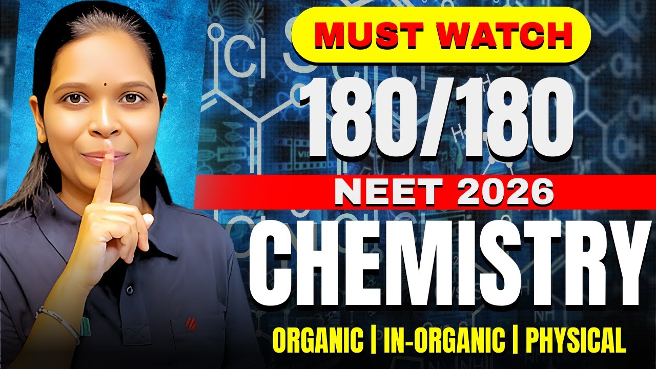 How to Score 180 out of 180 in NEET Chemistry | Full Marks Strategy ...