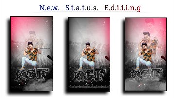 KGF Full Attitude Status Editing In Kinemaster ll New Style Status Editing ll Full HD ll Tutorial ll
