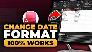 How To Change Date Format in MS Access (𝟮𝟬𝟮𝟲) | 100% WORKS | NO Yapping, To The Point! | FAST & EASY