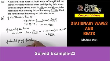 Class 11 Physics | Stationary Waves And Beats | #46 Solved Example-23 on Superposition of Waves