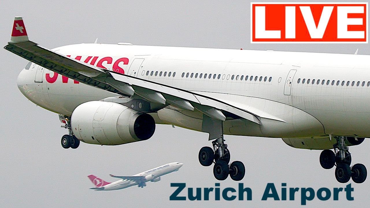LIVE Sunday Plane Spotting Zurich Airport | RWY 14 Landings & RWY 16 Departures