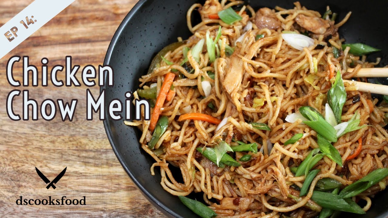 Zelfgemaakte Kip Chow Mein : r/chinesefood, image size:1280x720
