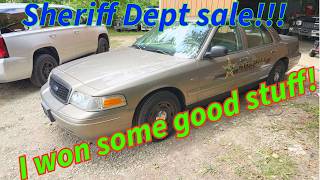 I won some auction lot from the Sheriff department. let's look it over!
