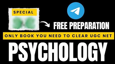 Ugc Net Jrf Psychology is SUPEREASY - If you know this