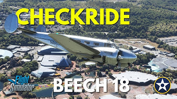 Carenado Beech Model 18 Checkride - Full Flight Tutorial - VFR Guide