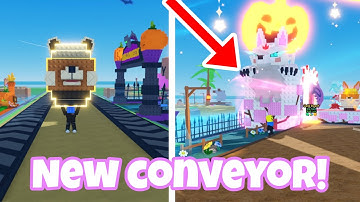 NEW TRANSCENDENT CONVEYOR AND FLUFFY EGG IN BUILD A ZOO ROBLOX!!