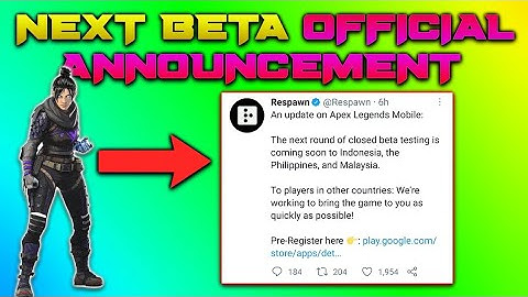 Apex Legends Mobile NEXT BETA Official Announcement By *Respwan*