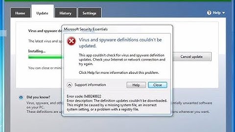 mse ERROR CODE 0X80240022 fix 100% ok
