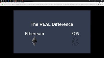 The REAL Difference Between Ethereum and EOS
