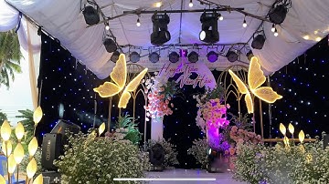 Dàn sân khấu và âm thanh chất lượng cho đám cưới của đôi bạn ở Phú Tân | Âm Thanh Hồng Minh