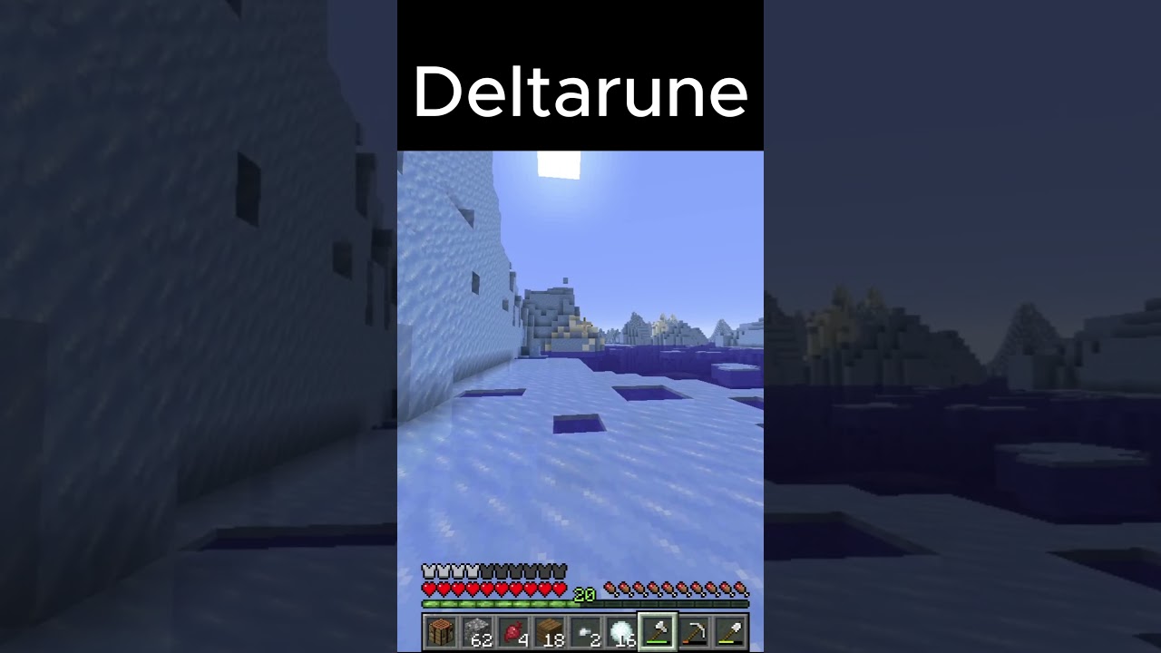 Deltarune Snowgrave #minecraft #deltarune #memes #deltarunememe