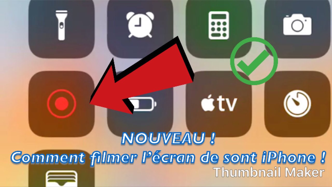 Comment filmer l’écran de sont iPhone (ios11) ? - YouTube