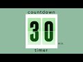 30 min countdown timer / mint design • flip timer • no music • only bell / productivity