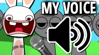 SPRUNKI RABBID BUT WITH MY VOICE 😂