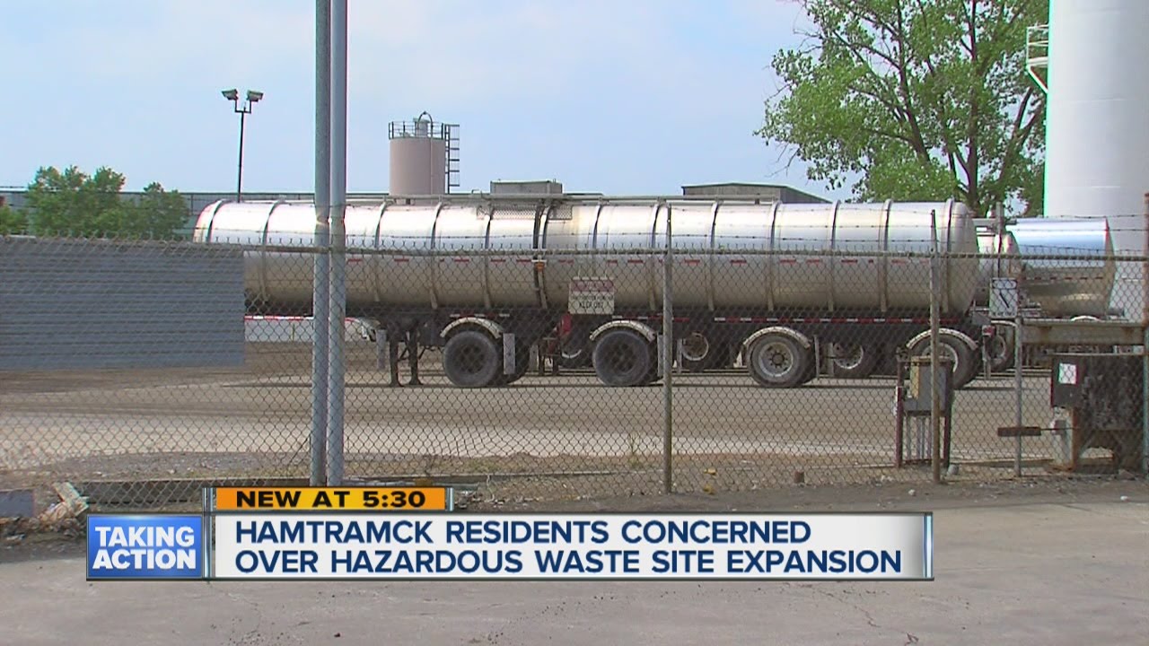Hamtramck residents concerned about toxic waste site expansion. - YouTube