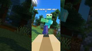 POV: You're a Minecraft Baby Wolf 2 #shorts #minecraftshorts